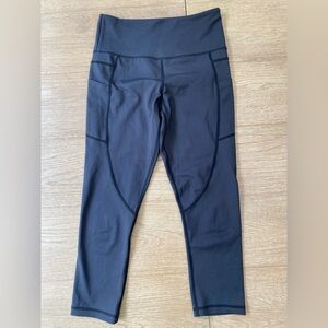 Zyia Black Pocket Light n Tight Hi-Rise Capri 20”